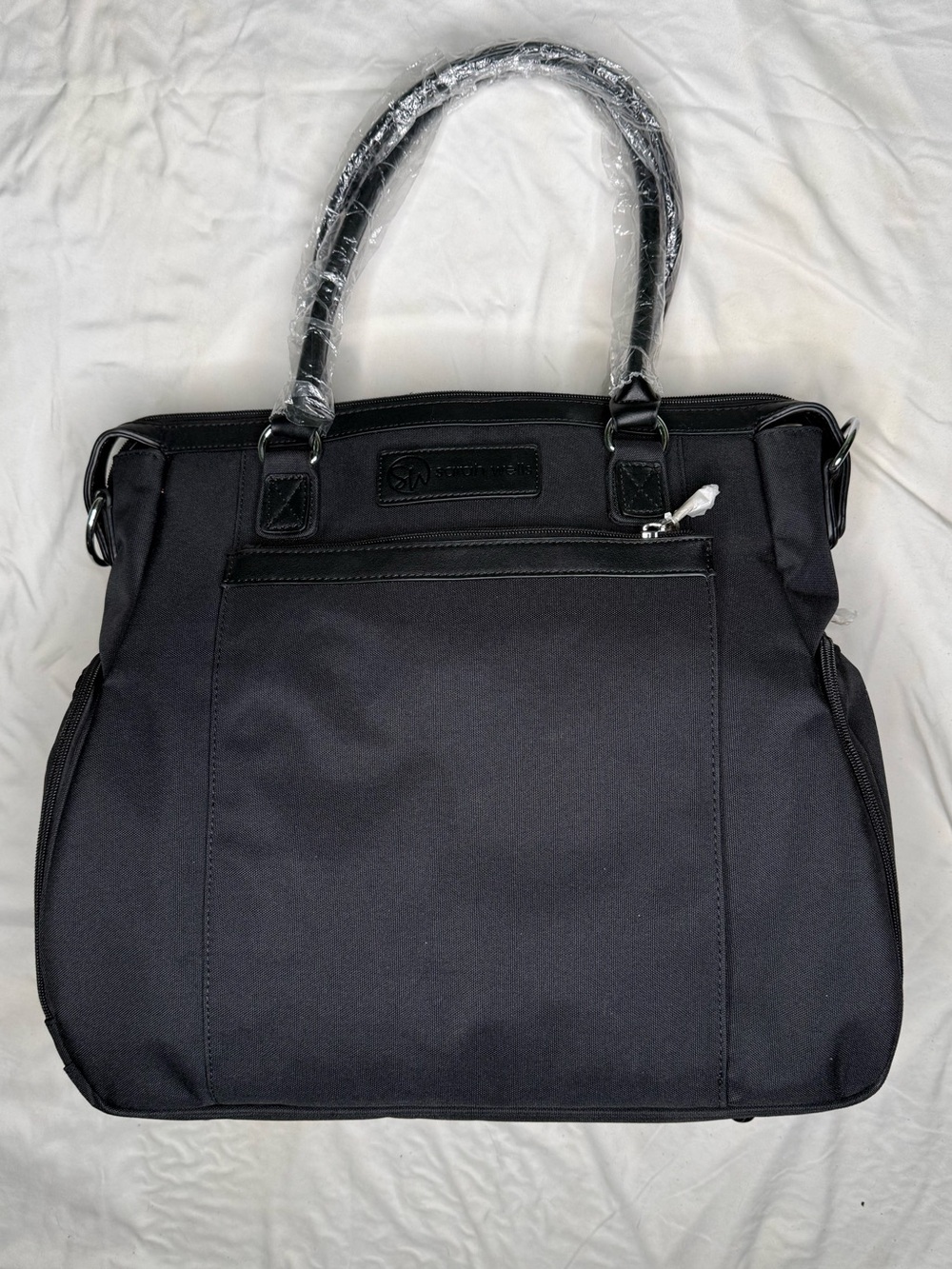 NWT Sarah Wells Claire Breast Pump Bag - Classic Black Luxury Diaper Tote